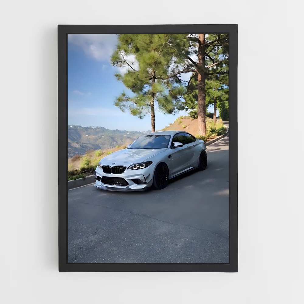 Poster BMW M2 sur Route (vue 2)